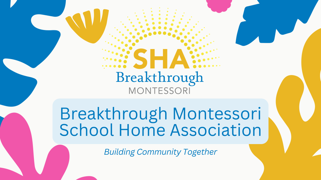 Banner for website showing SHA Logo and tagline "building community together"